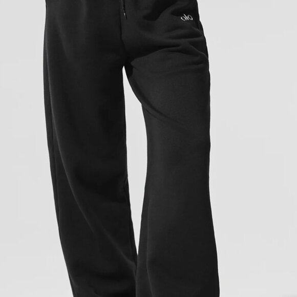 ALO Yoga Pants - Alo Accolade Straight Leg Sweatpants Black Unisex Size L NWT